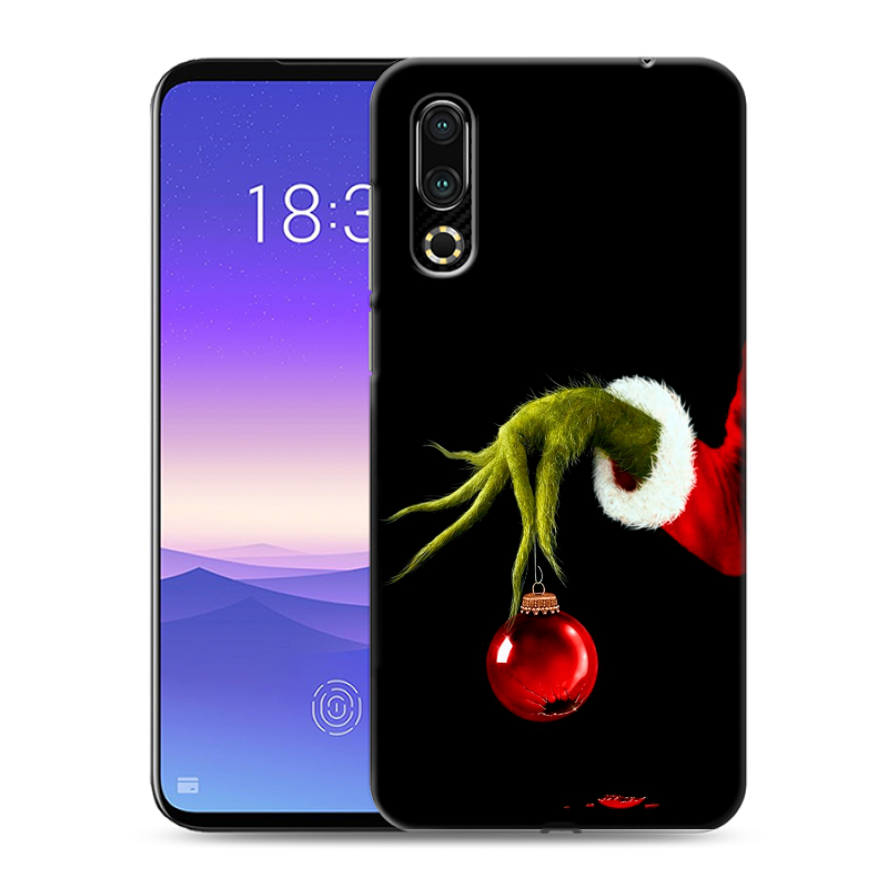 Пластиковый чехол на Meizu 16s с принтом Новый год Гринч Пластиковый чехол на Meizu 16s с принтом Новый год Гринч