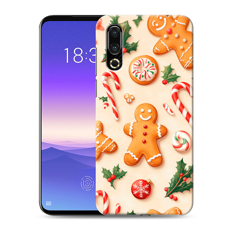 Пластиковый чехол на Meizu 16s с принтом Новый год Пластиковый чехол на Meizu 16s с принтом Новый год