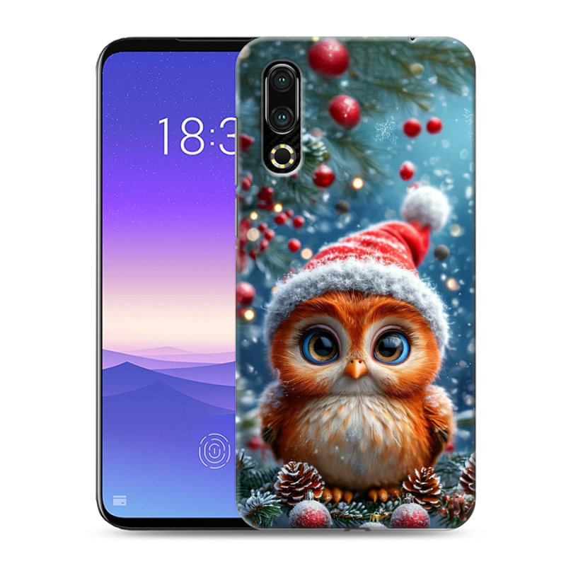 Пластиковый чехол на Meizu 16s с принтом Новый год Пластиковый чехол на Meizu 16s с принтом Новый год