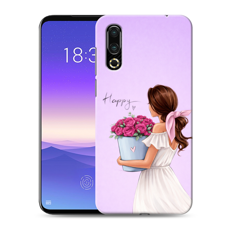 Пластиковый чехол на Meizu 16s с принтом женский Пластиковый чехол на Meizu 16s с принтом женский