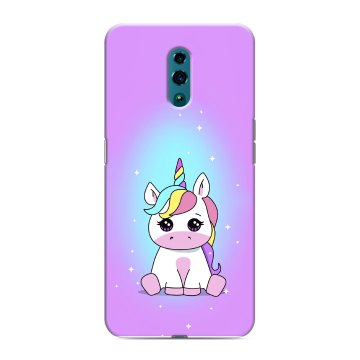 Силиконовый чехол на OPPO Reno с принтом Единорог Силиконовый чехол на OPPO Reno с принтом Единорог
