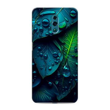 Силиконовый чехол на OPPO Reno с принтом Листья Силиконовый чехол на OPPO Reno с принтом Листья
