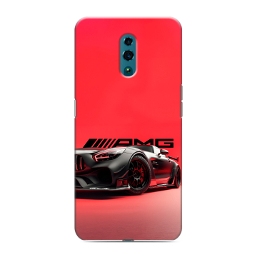 Силиконовый чехол на OPPO Reno с принтом Мерседес Mercedes AMG