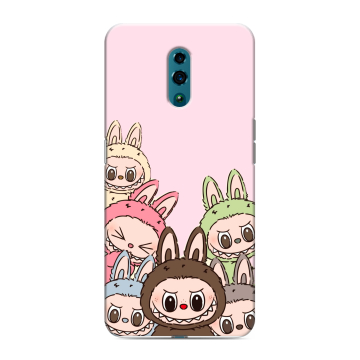 Силиконовый чехол на OPPO Reno с принтом Лабубу