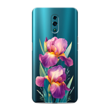 Силиконовый чехол на OPPO Reno с принтом Цветы орхидеи