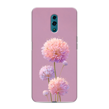 Силиконовый чехол на OPPO Reno с принтом Цветы Силиконовый чехол на OPPO Reno с принтом Цветы