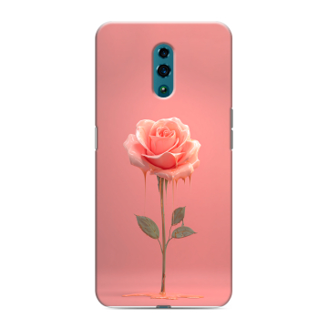 Силиконовый чехол на OPPO Reno с принтом Розовая роза