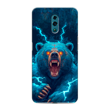 Силиконовый чехол на OPPO Reno с принтом Медведь