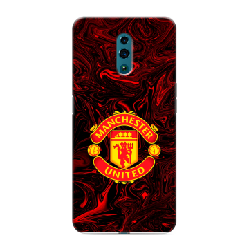 Силиконовый чехол на OPPO Reno с принтом Manchester United Силиконовый чехол на OPPO Reno с принтом Manchester United