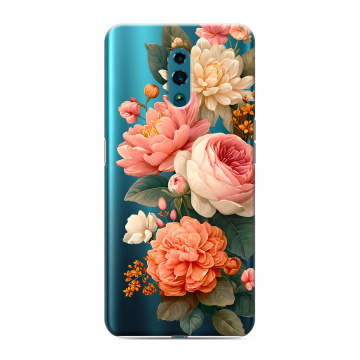 Силиконовый чехол на OPPO Reno с принтом цветы Силиконовый чехол на OPPO Reno с принтом цветы
