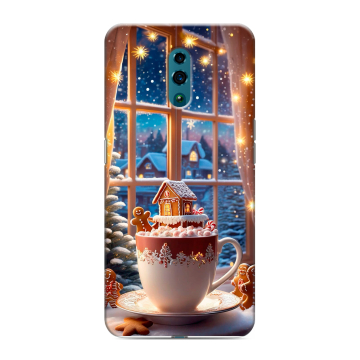 Силиконовый чехол на OPPO Reno с принтом Новый год