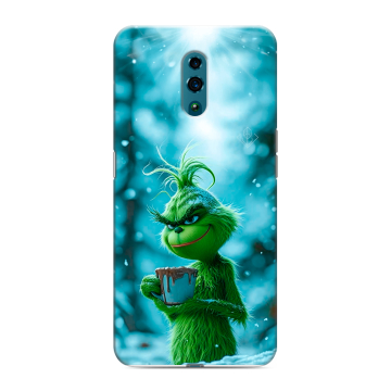 Силиконовый чехол на OPPO Reno с принтом Новый год гринч