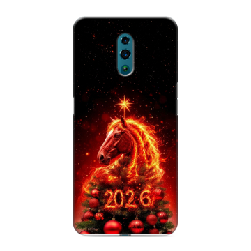 Силиконовый чехол на OPPO Reno с принтом Новый год Силиконовый чехол на OPPO Reno с принтом Новый год