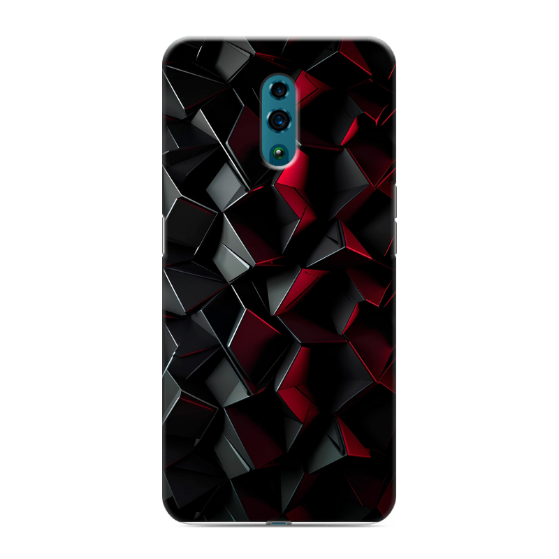 Силиконовый противоударный чехол на OPPO Reno с принтом Абстракция Силиконовый противоударный чехол на OPPO Reno с принтом Абстракция