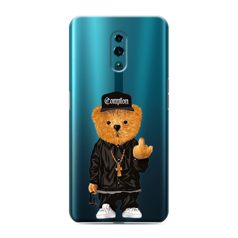 Силиконовый чехол на OPPO Reno с принтом Мишка Силиконовый чехол на OPPO Reno с принтом Мишка