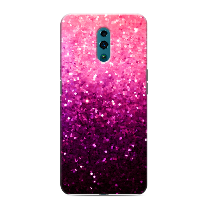 Силиконовый противоударный чехол на OPPO Reno с принтом Блестки Силиконовый противоударный чехол на OPPO Reno с принтом Блестки