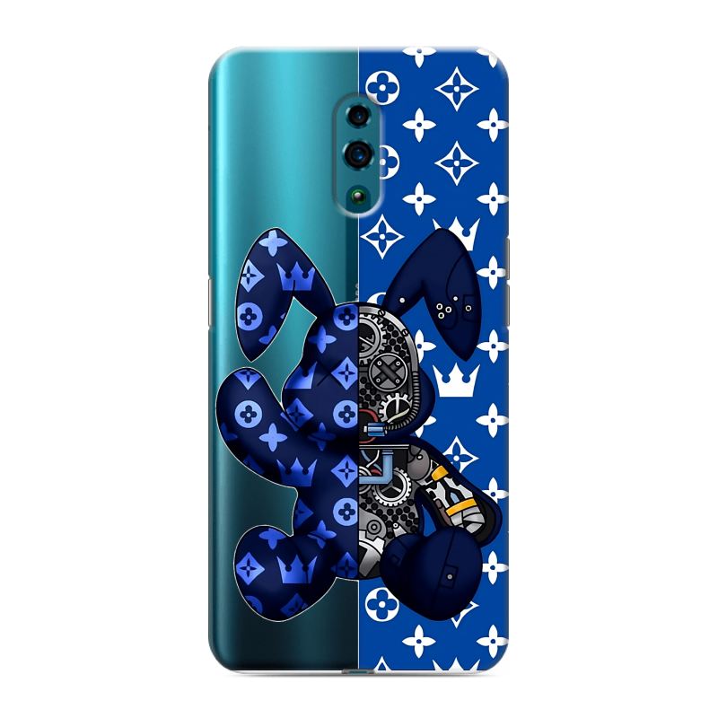 Пластиковый чехол на OPPO Reno с принтом Луи робот Пластиковый чехол на OPPO Reno с принтом Луи робот