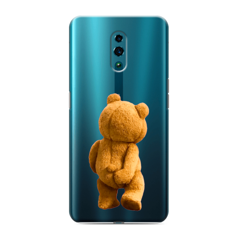 Силиконовый противоударный чехол на OPPO Reno с принтом Медведь Силиконовый противоударный чехол на OPPO Reno с принтом Медведь