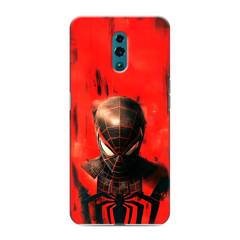 Силиконовый противоударный чехол на OPPO Reno с принтом человек паук spiderman Силиконовый противоударный чехол на OPPO Reno с принтом человек паук spiderman