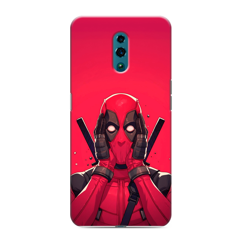 Силиконовый чехол на OPPO Reno с принтом Дедпул Deadpool Силиконовый чехол на OPPO Reno с принтом Дедпул Deadpool