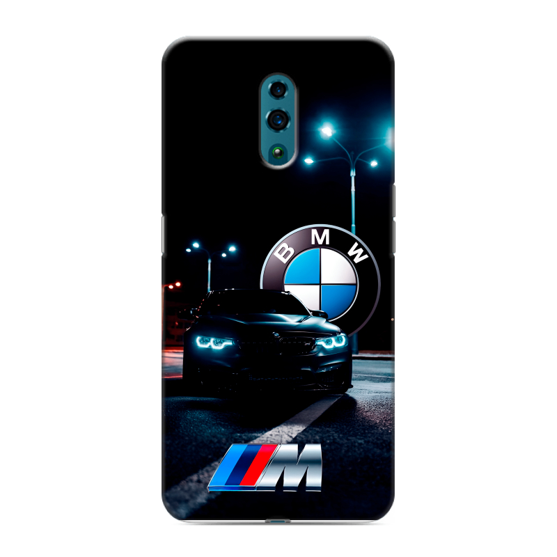 Пластиковый чехол на OPPO Reno с принтом БМВ BMW Пластиковый чехол на OPPO Reno с принтом БМВ BMW