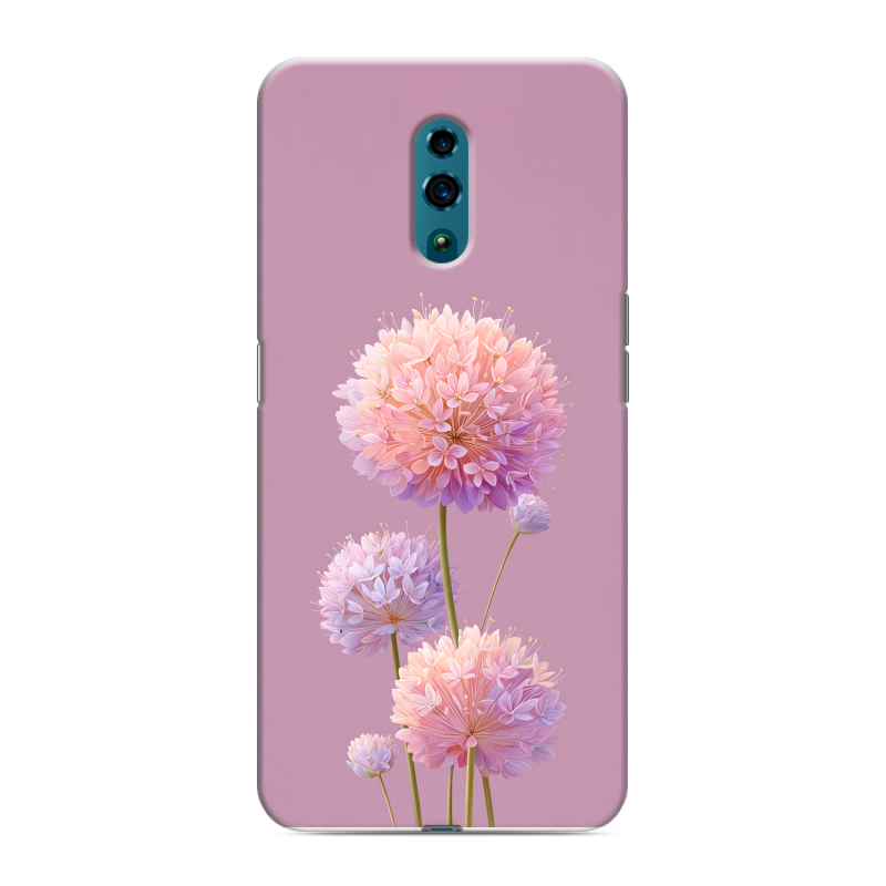 Силиконовый чехол на OPPO Reno с принтом Цветы Силиконовый чехол на OPPO Reno с принтом Цветы