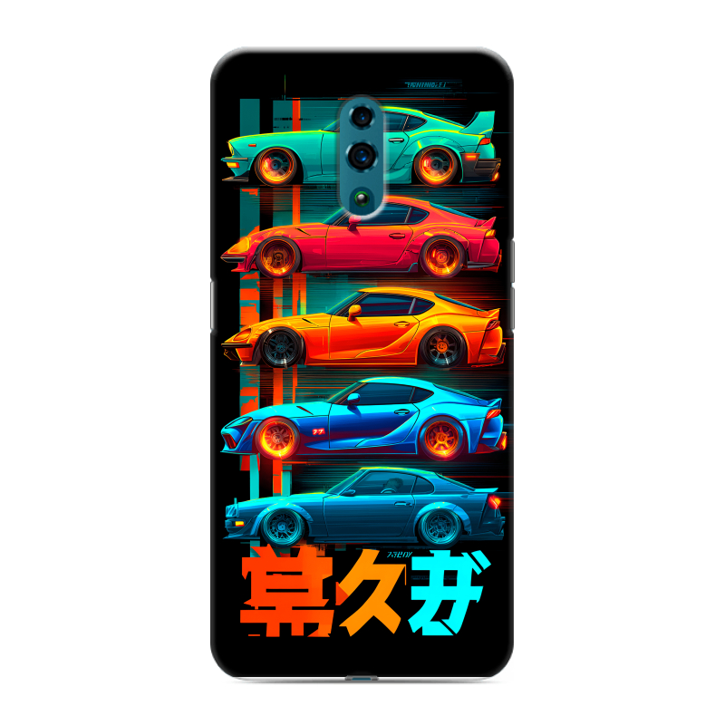 Силиконовый чехол на OPPO Reno с принтом машины тачки Силиконовый чехол на OPPO Reno с принтом машины тачки