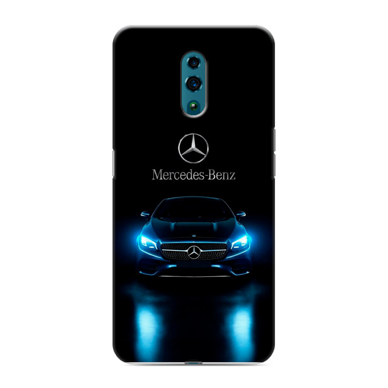 Силиконовый противоударный чехол на OPPO Reno с принтом Mercedes Мерседес Силиконовый противоударный чехол на OPPO Reno с принтом Mercedes Мерседес