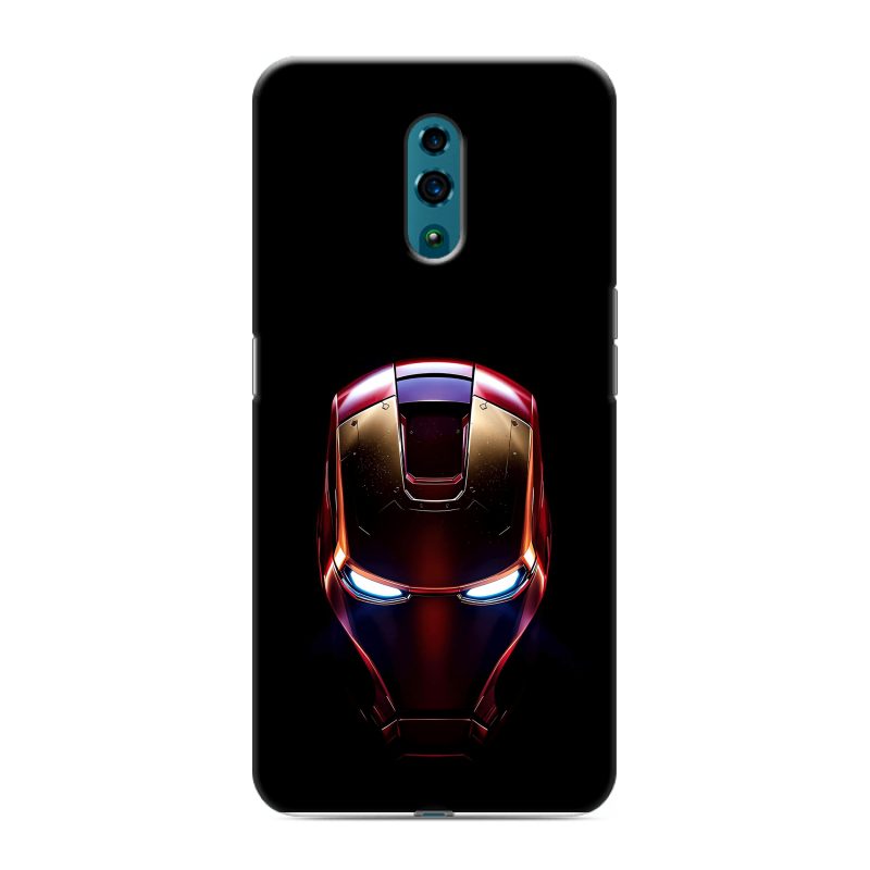 Пластиковый чехол на OPPO Reno с принтом IronMan Железный человек Пластиковый чехол на OPPO Reno с принтом IronMan Железный человек