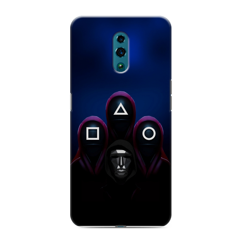 Силиконовый чехол на OPPO Reno с принтом Игра Кальмара Силиконовый чехол на OPPO Reno с принтом Игра Кальмара