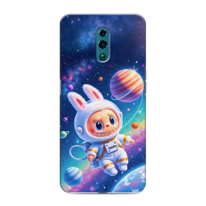Силиконовый противоударный чехол на OPPO Reno с принтом Labubu Лабубу Силиконовый противоударный чехол на OPPO Reno с принтом Labubu Лабубу