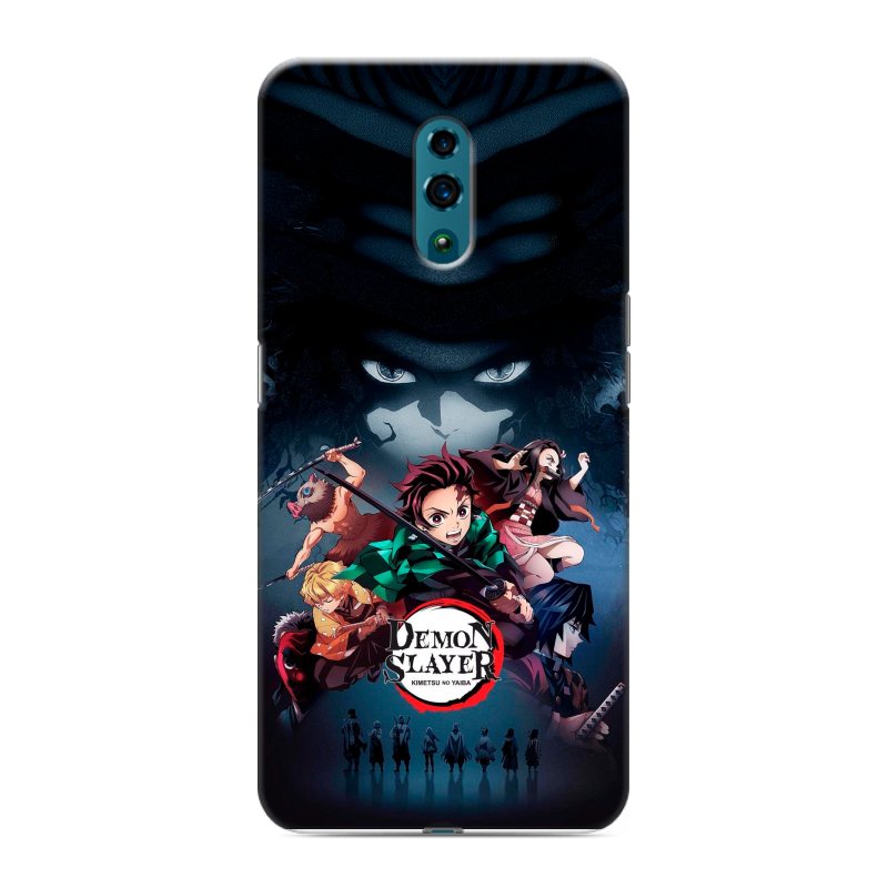 Силиконовый противоударный чехол на OPPO Reno с принтом Demon Slayer Клинок рассекающий демонов Силиконовый противоударный чехол на OPPO Reno с принтом Demon Slayer Клинок рассекающий демонов