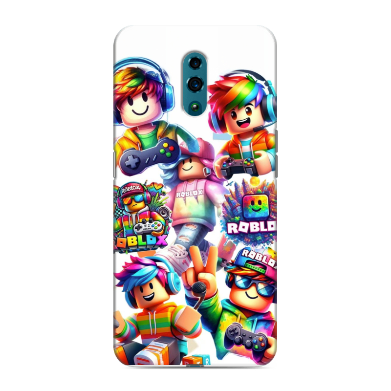 Силиконовый чехол на OPPO Reno с принтом Roblox Роблокс Силиконовый чехол на OPPO Reno с принтом Roblox Роблокс