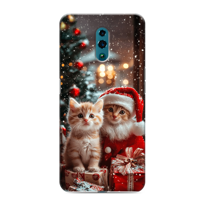 Пластиковый чехол на OPPO Reno с принтом Новый год Пластиковый чехол на OPPO Reno с принтом Новый год