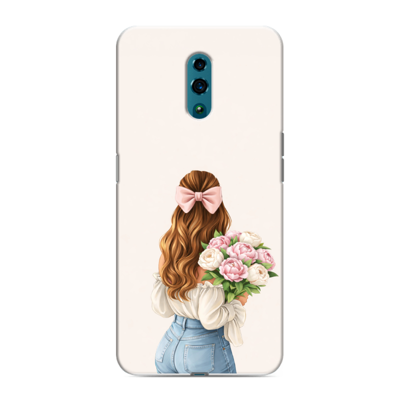 Силиконовый чехол на OPPO Reno с принтом женский Силиконовый чехол на OPPO Reno с принтом женский