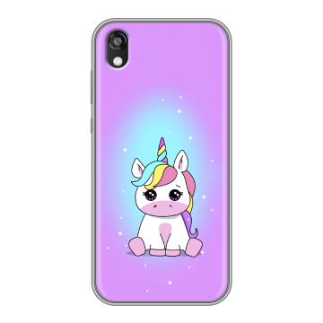 Силиконовый чехол на Huawei Honor 8s с принтом Единорог Силиконовый чехол на Huawei Honor 8s с принтом Единорог