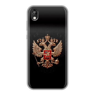 Силиконовый чехол на Huawei Honor 8s с принтом Герб России Силиконовый чехол на Huawei Honor 8s с принтом Герб России
