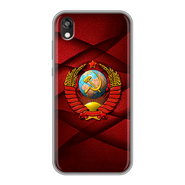 Силиконовый чехол на Huawei Honor 8s с принтом Герб СССР Силиконовый чехол на Huawei Honor 8s с принтом Герб СССР
