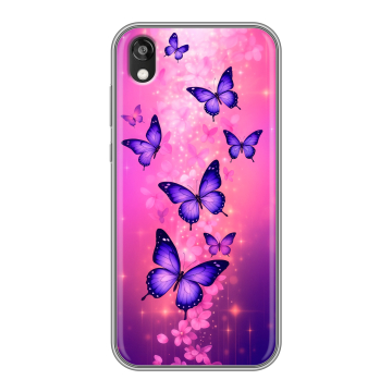 Силиконовый чехол на Huawei Honor 8s с принтом Бабочки Силиконовый чехол на Huawei Honor 8s с принтом Бабочки