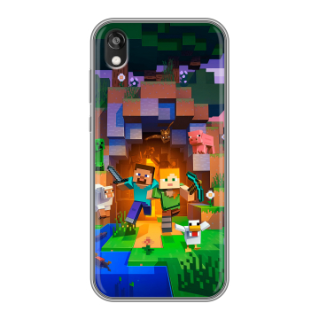 Силиконовый чехол на Huawei Honor 8s с принтом Майнкрафт Minecraft Силиконовый чехол на Huawei Honor 8s с принтом Майнкрафт Minecraft