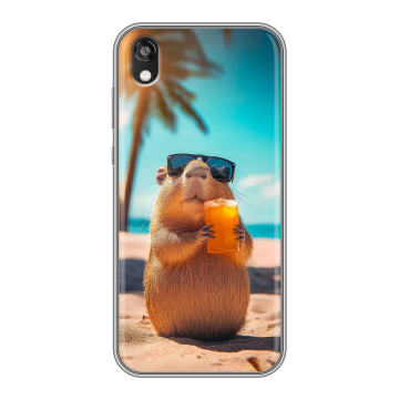 Силиконовый чехол на Huawei Honor 8s с принтом Капибара Силиконовый чехол на Huawei Honor 8s с принтом Капибара