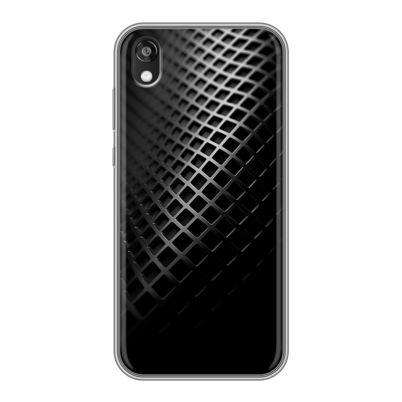 Силиконовый противоударный чехол на Huawei Honor 8s с принтом Текстура металла Силиконовый противоударный чехол на Huawei Honor 8s с принтом Текстура металла