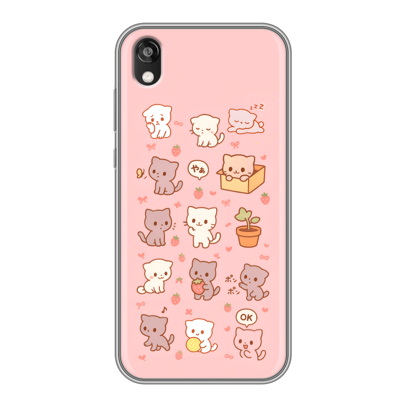 Силиконовый противоударный чехол на Huawei Honor 8s с принтом Hello Kitty Хелоу Кити Силиконовый противоударный чехол на Huawei Honor 8s с принтом Hello Kitty Хелоу Кити