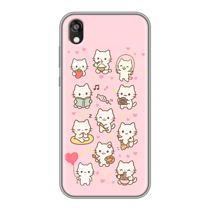 Силиконовый чехол на Huawei Honor 8s с принтом Hello Kitty Хелоу Кити Силиконовый чехол на Huawei Honor 8s с принтом Hello Kitty Хелоу Кити