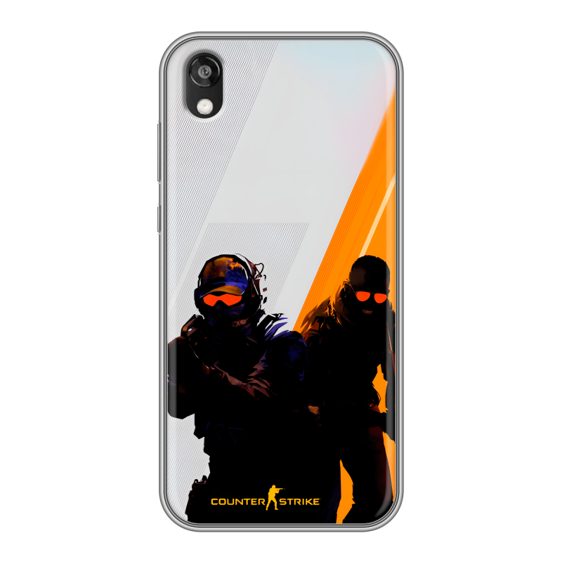 Силиконовый противоударный чехол на Huawei Honor 8s с принтом Контер страйк Counter strike Силиконовый противоударный чехол на Huawei Honor 8s с принтом Контер страйк Counter strike