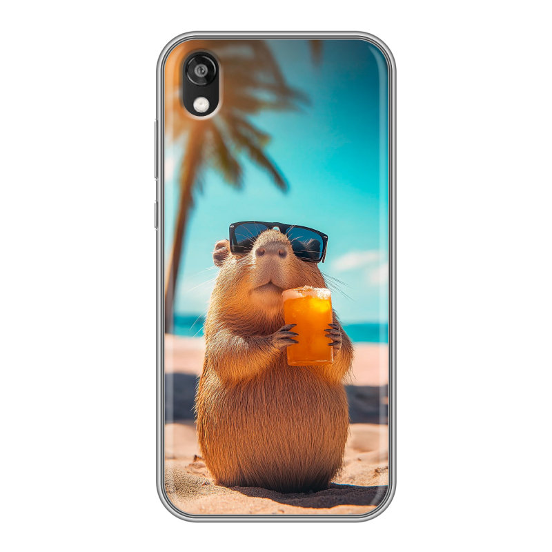 Силиконовый чехол на Huawei Honor 8s с принтом Капибара Силиконовый чехол на Huawei Honor 8s с принтом Капибара
