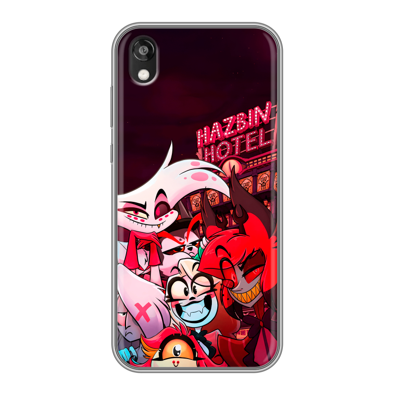 Силиконовый чехол на Huawei Honor 8s с принтом Hazbin Hotel Отель Хазбин Силиконовый чехол на Huawei Honor 8s с принтом Hazbin Hotel Отель Хазбин