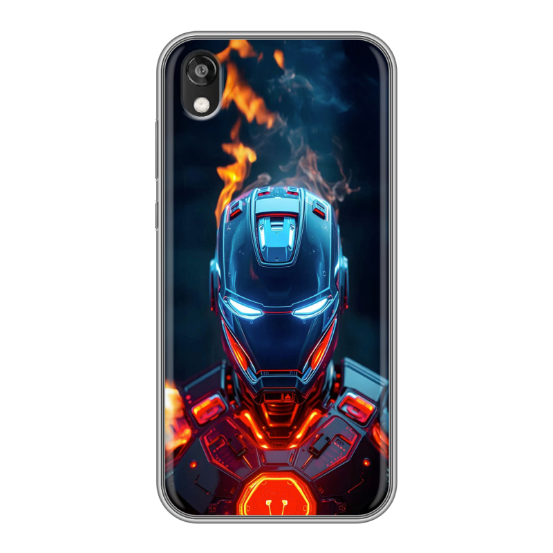 Силиконовый противоударный чехол на Huawei Honor 8s с принтом IronMan Железный человек Силиконовый противоударный чехол на Huawei Honor 8s с принтом IronMan Железный человек