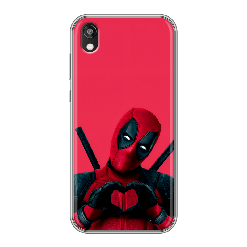 Силиконовый чехол на Huawei Honor 8s с принтом Дедпул Deadpool Силиконовый чехол на Huawei Honor 8s с принтом Дедпул Deadpool