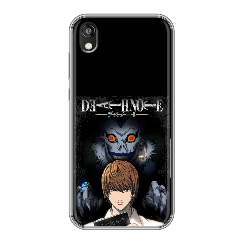 Силиконовый противоударный чехол на Huawei Honor 8s с принтом Death note Тетрадь смерти Силиконовый противоударный чехол на Huawei Honor 8s с принтом Death note Тетрадь смерти